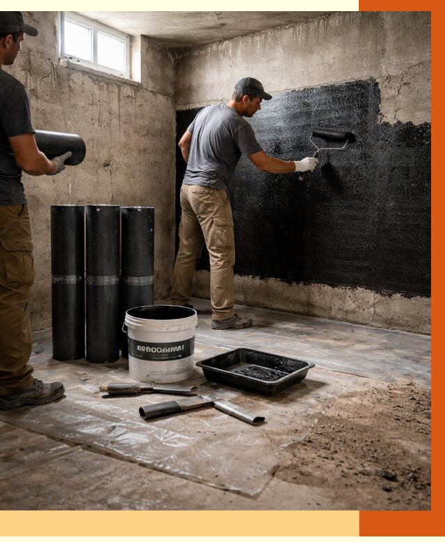 Гидроизоляция подвала в Кинешме от 3537 руб. под ключ | Профессионально — ТепломастерКнш