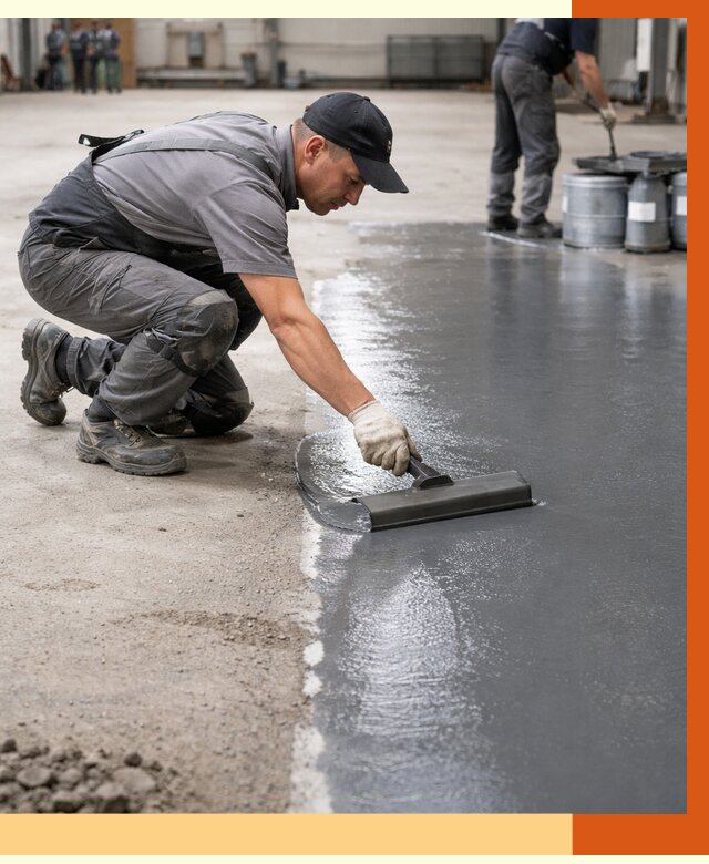 Гидроизоляция промышленного пола в Кинешме от 1213 руб./м2 — ТепломастерКнш специалисты под ключ