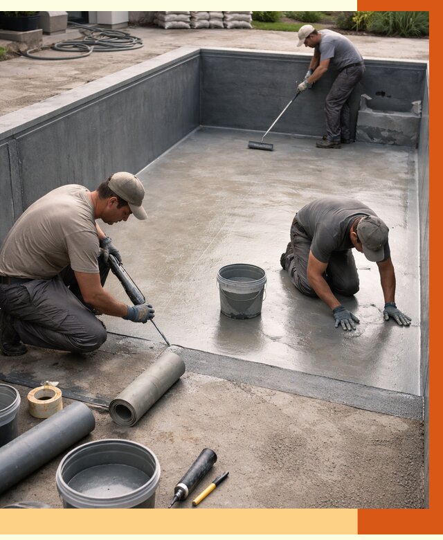 Профессиональная гидроизоляция бассейна в Кинешме от 6570 руб. за м2 | ТепломастерКнш