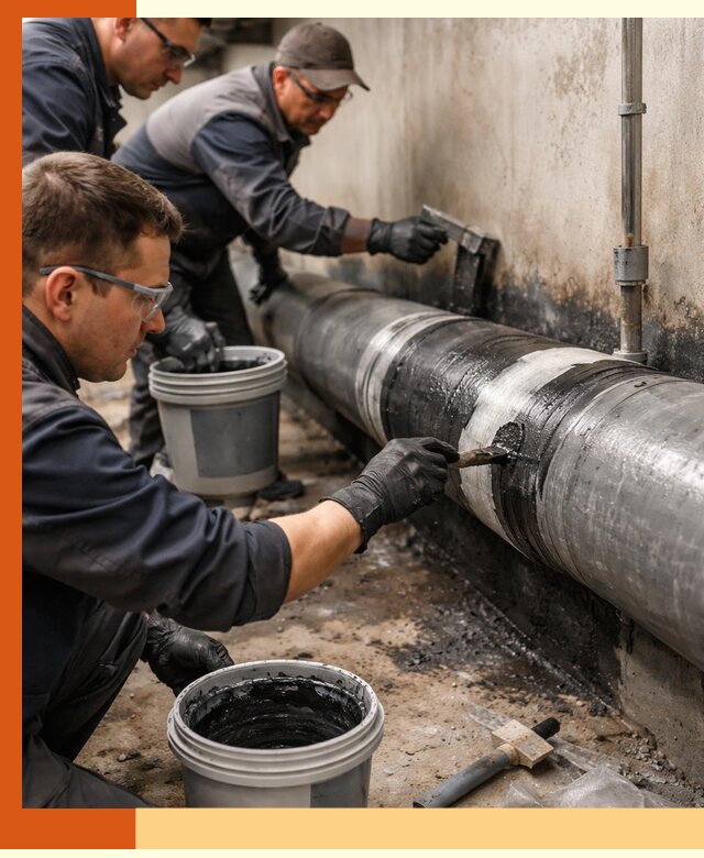 Гидроизоляция труб в Кинешме — защита и герметизация коммуникаций