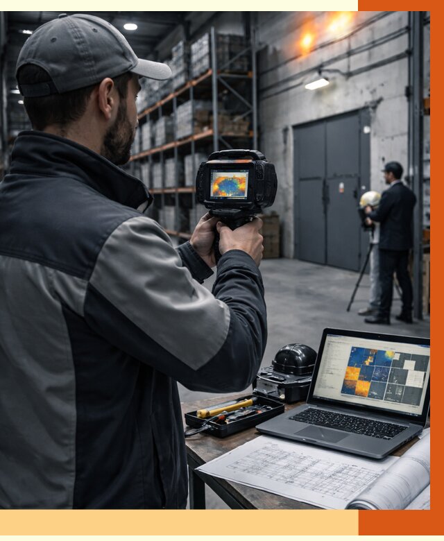 Тепловизионное обследование склада в Кинешме от 6570 руб. | ТепломастерКнш