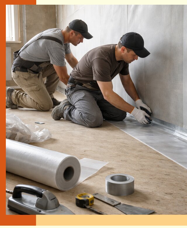 Монтаж пароизоляции для дома и помещений в Кинешме