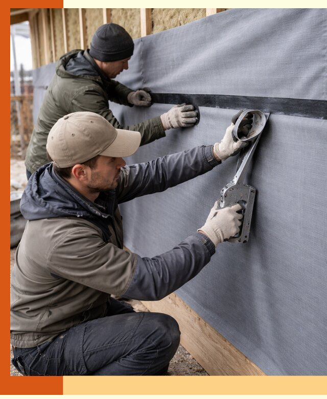 Монтаж ветроизоляции зданий и конструкций в Кинешме