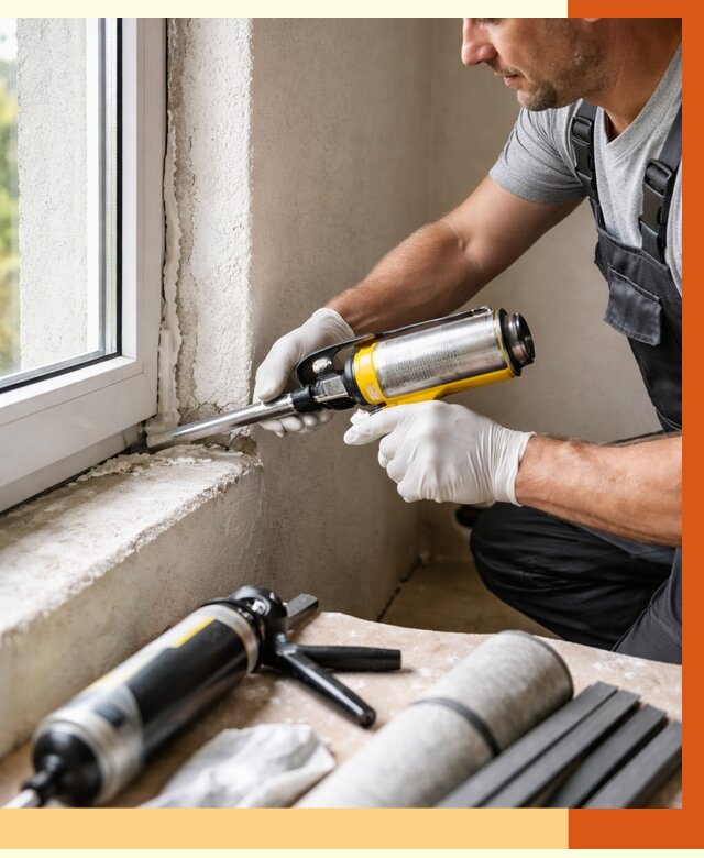 Герметизация стыков и примыканий в Кинешме от 1213 руб. под ключ | ТепломастерКнш